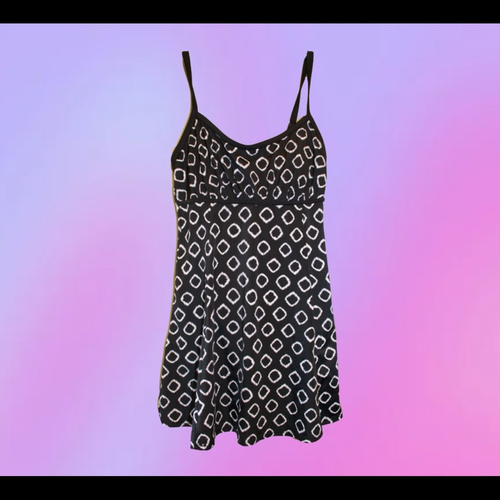 Black Vintage Swim Dress